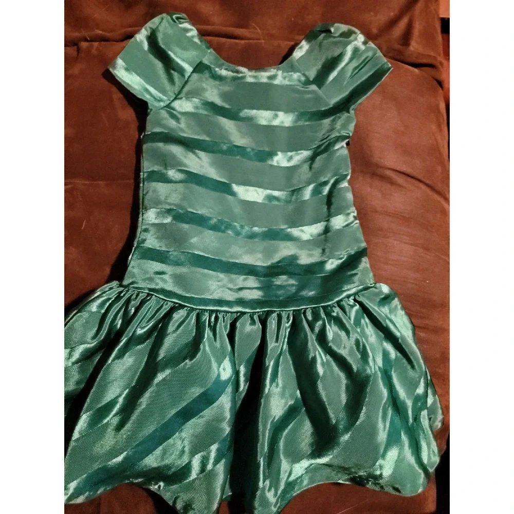 Gymboree‎ fancy dalmatian green Christmas dress size 4
